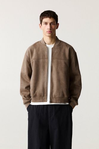 Veste Bomber En Suédine - Pull&Bear - Modalova