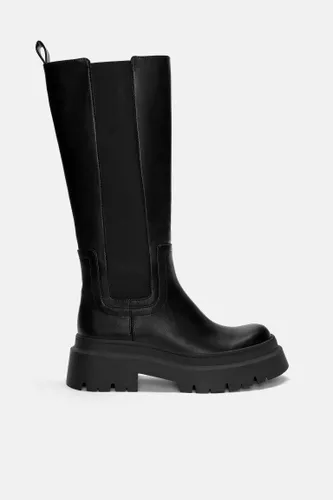 Bottes Hautes Élastiques À Semelle Épaisse - Pull&Bear - Modalova