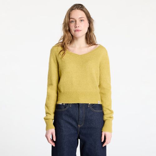Chandail Jeans Fluffy Yarn V-Neck Sweater L - Calvin Klein - Modalova