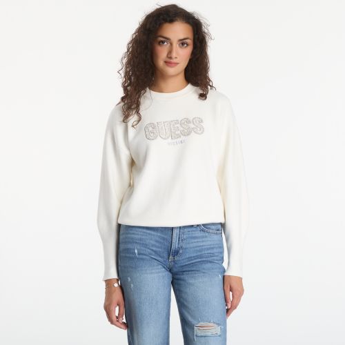 Chandail Ls Cn Madeline Logo Sweater S - GUESS - Modalova
