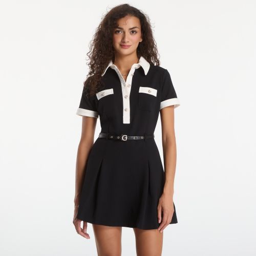 Habillage Ss Claudie Polo Flare Dress S - GUESS - Modalova