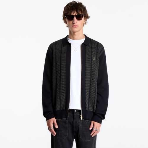 Pull Textured Panel Zip Cardigan XL - FRED PERRY - Modalova