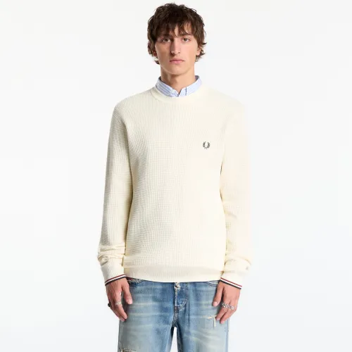 Sweatshirt Waffle Stitch Jumper L - FRED PERRY - Modalova