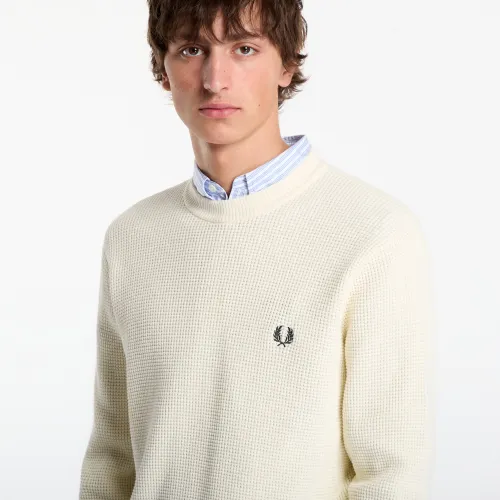 Sweatshirt Waffle Stitch Jumper L - FRED PERRY - Modalova