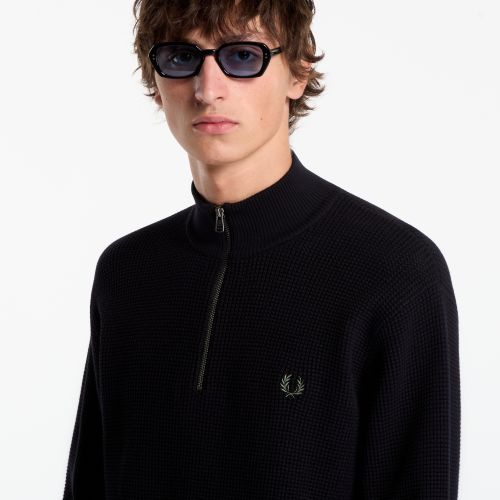 Chandail Waffle Stitch Half Zip Jumper M - FRED PERRY - Modalova