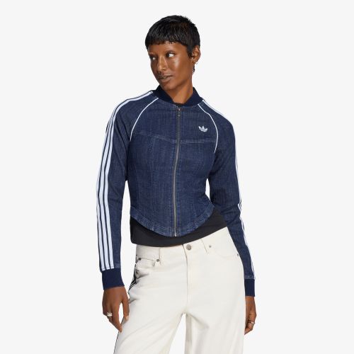 Veste adidas Superstar Denim Corset Track Top L - adidas Originals - Modalova