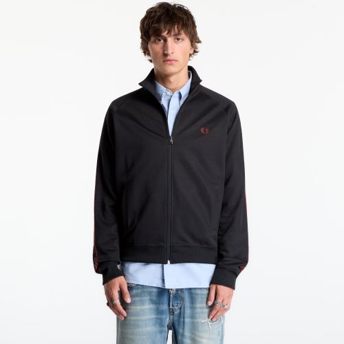 Sweatshirt Contrast Tape Track Jacket L - FRED PERRY - Modalova