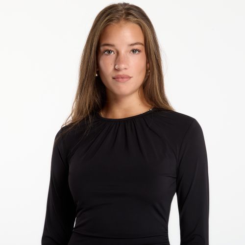 Habillage Ruched Ruffle Hem Dress S - Michael Kors - Modalova