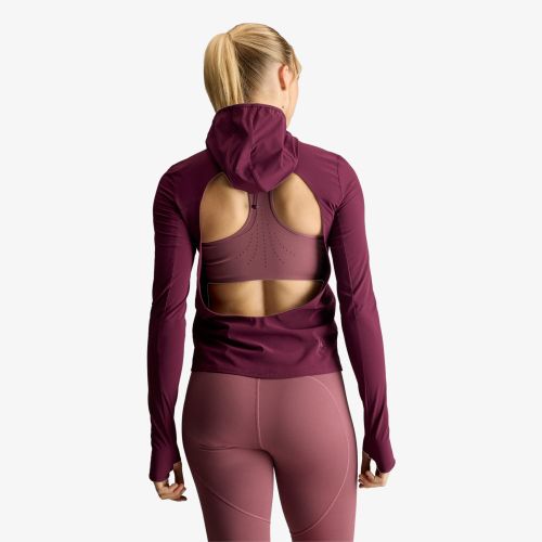 Sweatshirt adidas by Stella McCartney Running Hybrid Open-Back Hooded Long Sleeve XS - adidas Performance - Modalova