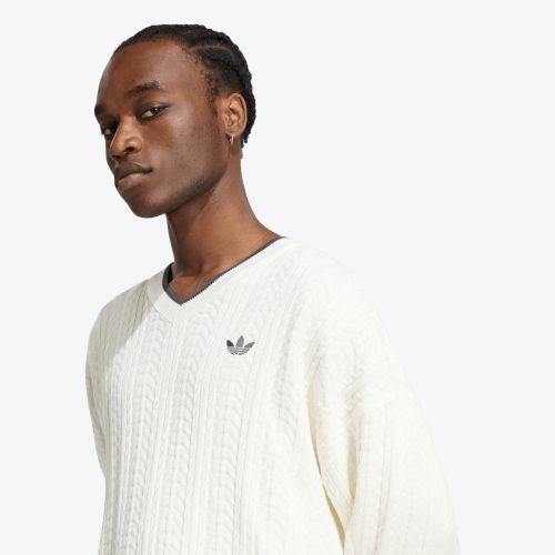 Chandail adidas Cable Knit Crewneck Sweatshirt XL - adidas Originals - Modalova