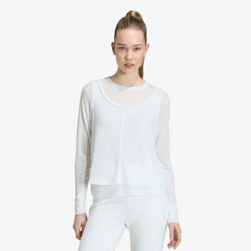 T-shirt adidas Soft Lux Sheer Long-Sleeve L - adidas Performance - Modalova