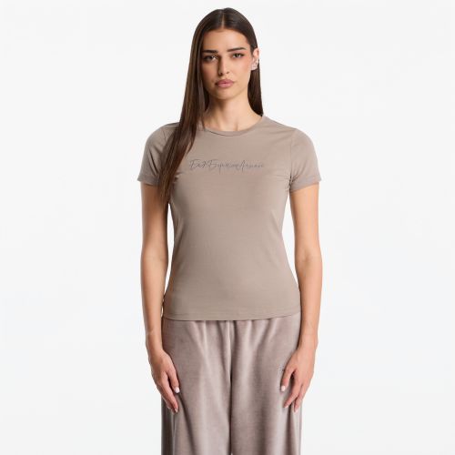 T-shirt Train Athletic Velour W Tee Sl M - EA7 Emporio Armani - Modalova