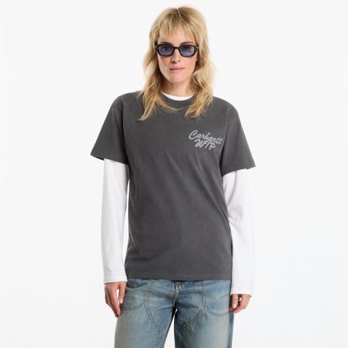 T-shirt S/S Hatching Script T-Shirt UNISEX XL - Carhartt WIP - Modalova