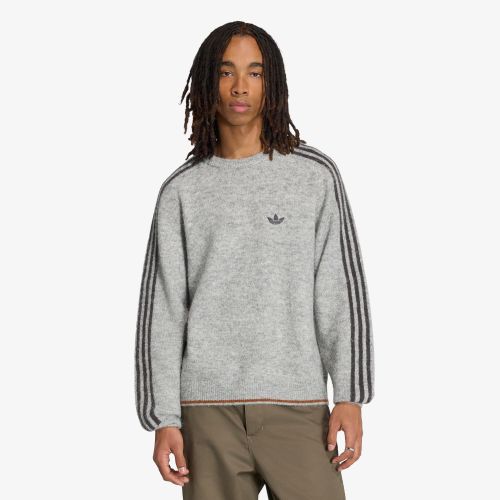 Chandail adidas 3-Stripes Fluffy Knit Crew Sweatshirt M - adidas Originals - Modalova
