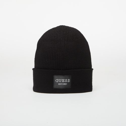 Bonnet GUESS Knitted Beanie Black L - GUESS - Modalova