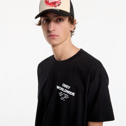 T-shirt Obey Angels Above Black S - OBEY Clothing - Modalova