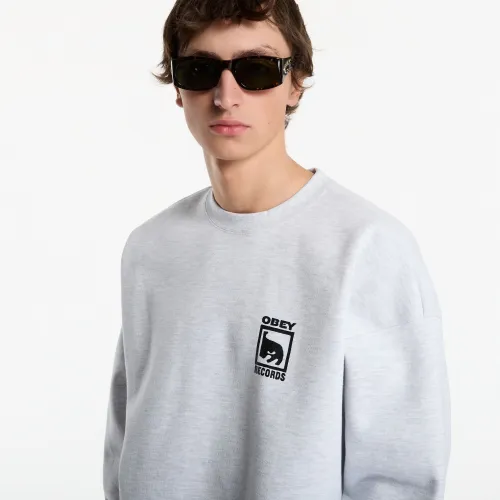 Sweatshirt Obey Records Extra Heavy Crew L - OBEY Clothing - Modalova
