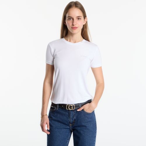 T-shirt New Ss Cn Mini Logo Tee S - GUESS - Modalova