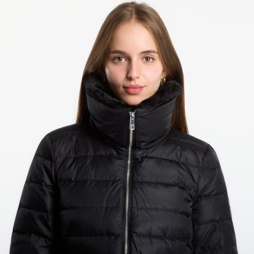 Veste Satin Lw Short Puffer With Fur M - Calvin Klein - Modalova