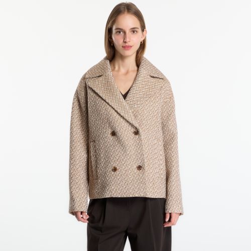 Manteau Relaxed Short Peacoat / S - Calvin Klein - Modalova