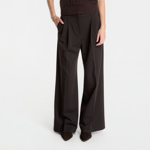 Pantalons Viscose Blend Wide Leg 36 - Tommy Hilfiger - Modalova