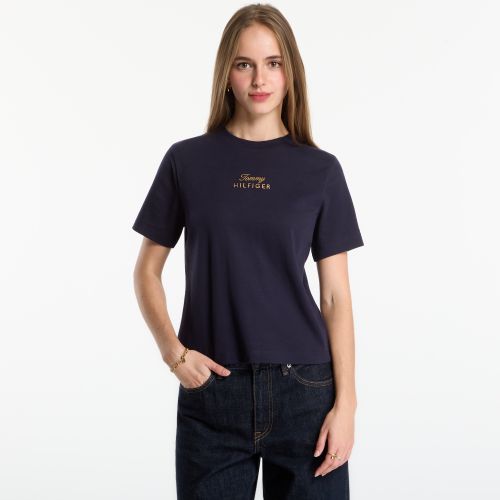 T-shirt Gold Script Mdrn C-Nk S/S Tee L - Tommy Hilfiger - Modalova