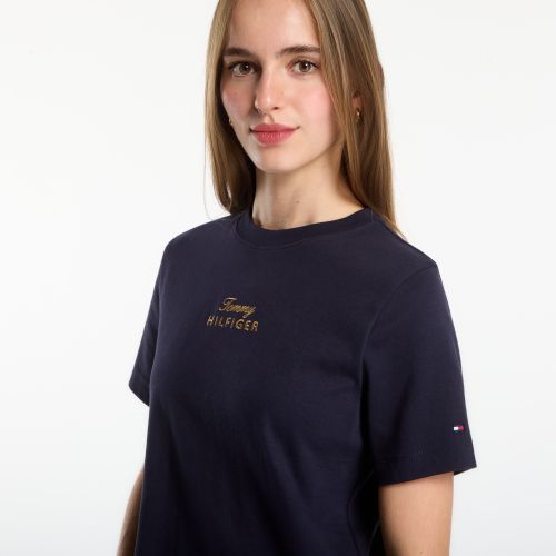 T-shirt Gold Script Mdrn C-Nk S/S Tee L - Tommy Hilfiger - Modalova