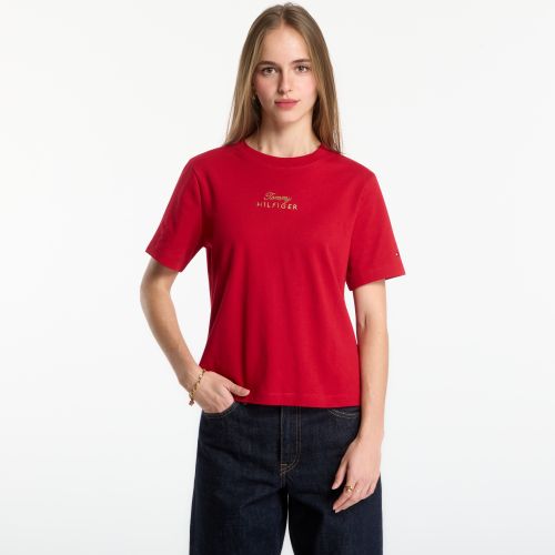 T-shirt Gold Script Mdrn C-Nk S/S Tee S - Tommy Hilfiger - Modalova