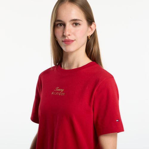 T-shirt Gold Script Mdrn C-Nk S/S Tee S - Tommy Hilfiger - Modalova
