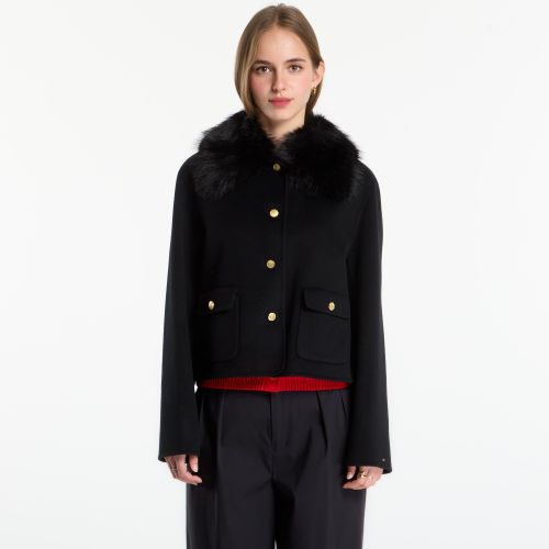 Veste Df Wool Lady Jacket With Fur 36 - Tommy Hilfiger - Modalova