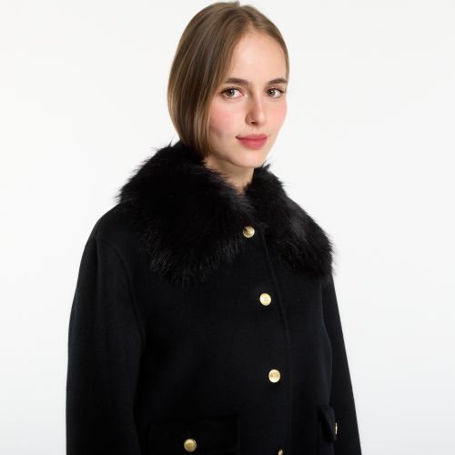 Veste Df Wool Lady Jacket With Fur 36 - Tommy Hilfiger - Modalova