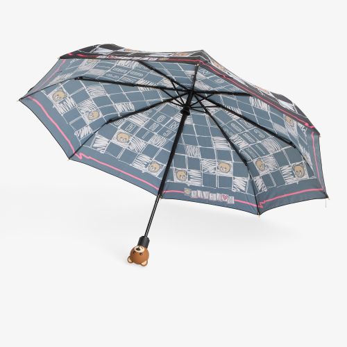 Crosswords Open Close Umbrella Universal - Moschino - Modalova