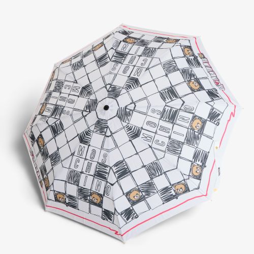 Crosswords Open Close Umbrella Universal - Moschino - Modalova