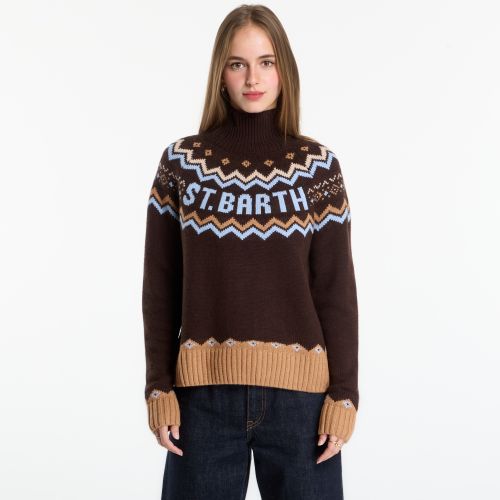 Chandail Meghan Nordic Turtleneck Sweater M - MC2 Saint Barth - Modalova