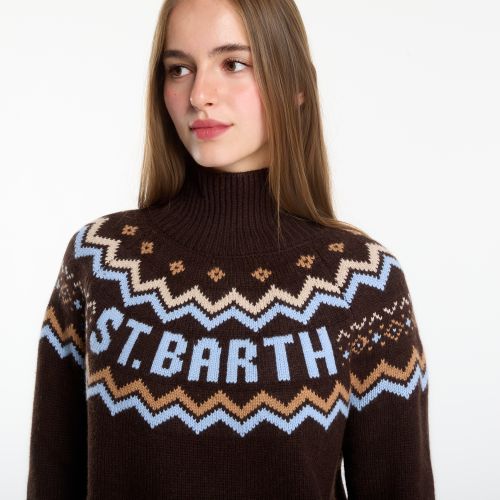 Chandail Meghan Nordic Turtleneck Sweater M - MC2 Saint Barth - Modalova