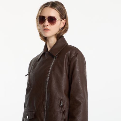 Veste Jeans Faux Leather Moto M - Calvin Klein - Modalova
