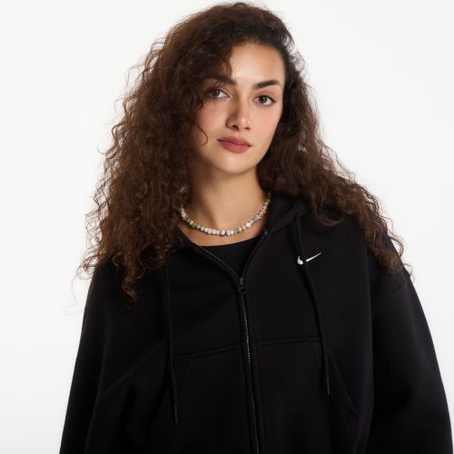 Sweatshirt Studio Fleece Medium Weight Women's Oversized Full-Zip Cropped Hoodie / L - Nike - Modalova