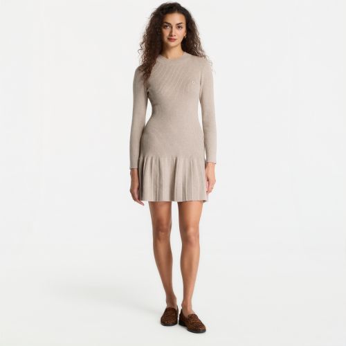Habillage Jeans Mockneck Ls Minidress L - Calvin Klein - Modalova