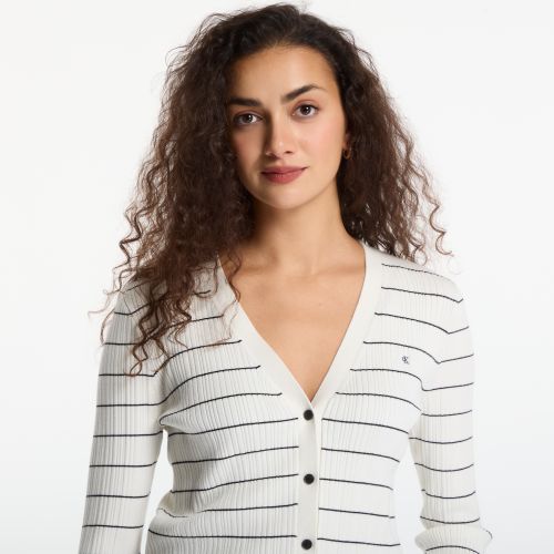 Chandail Jeans Tech Knit Rib Stripe Cardigan XS - Calvin Klein - Modalova