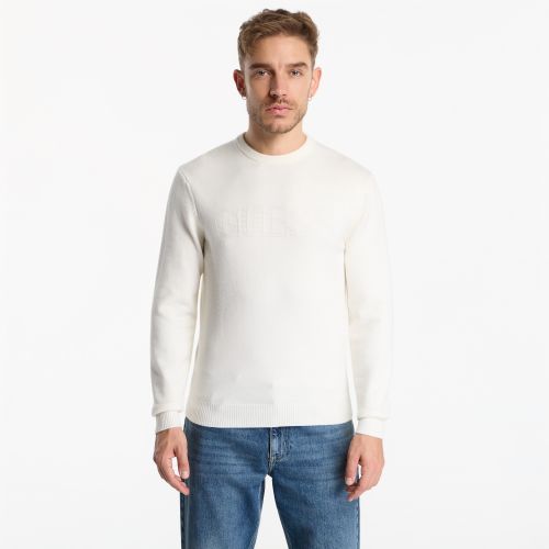 Chandail Noburo Cn Logo Reverse Ls Sweater L - Guess Jeans - Modalova