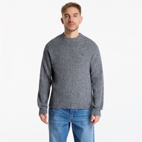 Chandail Jeans Vertical Rib Cttn Crewneckk Sweater M - Calvin Klein - Modalova