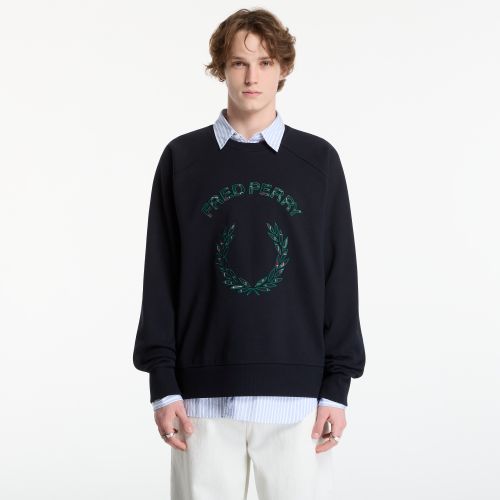 Sweatshirt Tartan Applique Sweatshirt XL - FRED PERRY - Modalova