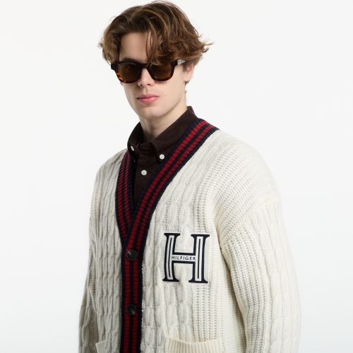 Chandail Cable Letterman Cardigan XL - Tommy Hilfiger - Modalova