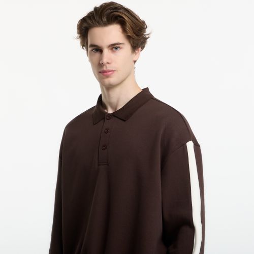 T-shirt Oversized Piqué Longsleeve Polo L - Urban Classics - Modalova