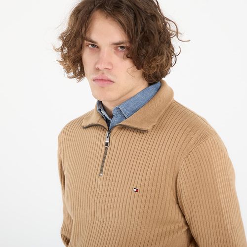 Chandail Pima Cotton Cash Structure Zip Mock M - Tommy Hilfiger - Modalova
