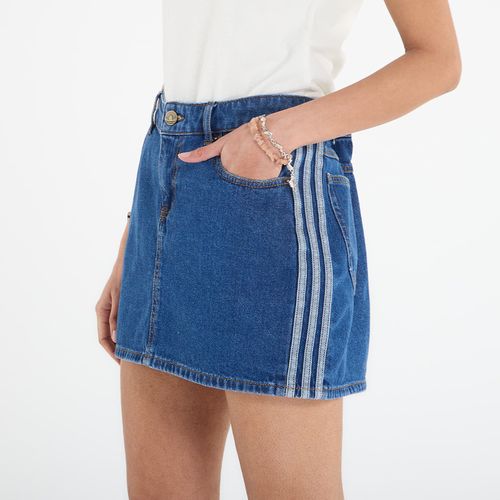Jupe adidas 3 Stripes Skirt Denim 12 - adidas Originals - Modalova