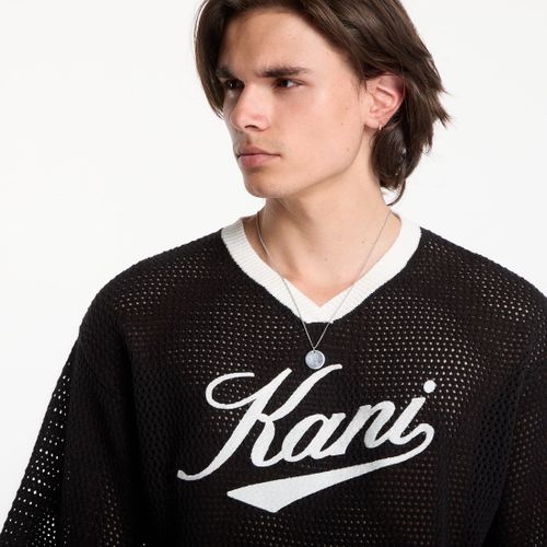 T-shirt Cursive Varsity Crochet Boxy T-Shirt L - Karl Kani - Modalova