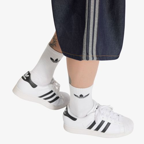 Short adidas Firebird Adicolor Jorts Mid-Rise Straight Leg 38 - adidas Originals - Modalova