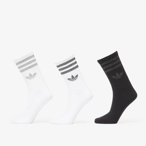 Adidas 3 Stripes Glitter Crew Socks 3-Pack / / S - adidas Originals - Modalova