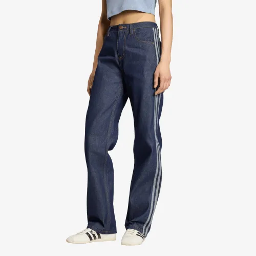 Pantalons adidas Firebird Mid Rise Straight Denim Pant 27/32 - adidas Originals - Modalova